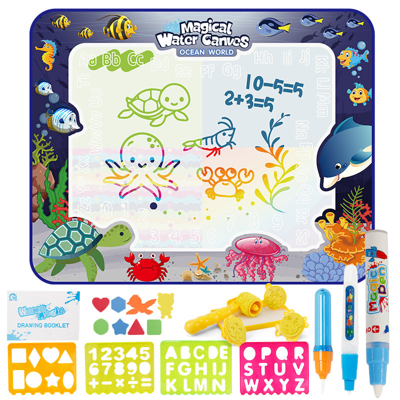 MagicSplash Drawing Mat™ | Giant Mess-Free Water Art Mat for Kids